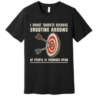 Archery Archer Funny Bowman Bow Archer Premium T-Shirt