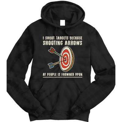 Archery Archer Funny Bowman Bow Archer Tie Dye Hoodie