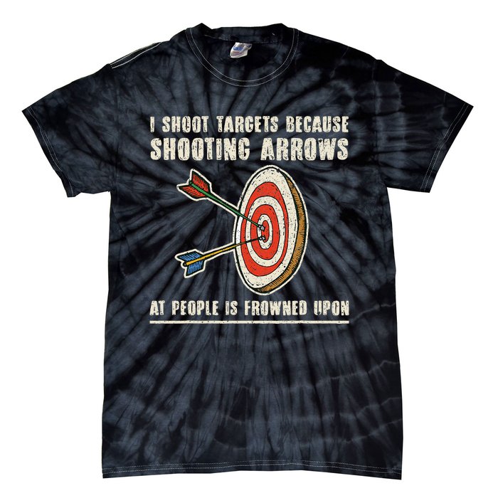 Archery Archer Funny Bowman Bow Archer Tie-Dye T-Shirt