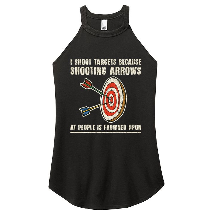 Archery Archer Funny Bowman Bow Archer Women's Perfect Tri Rocker Tank