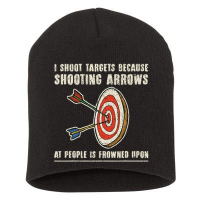 Archery Archer Funny Bowman Bow Archer Short Acrylic Beanie