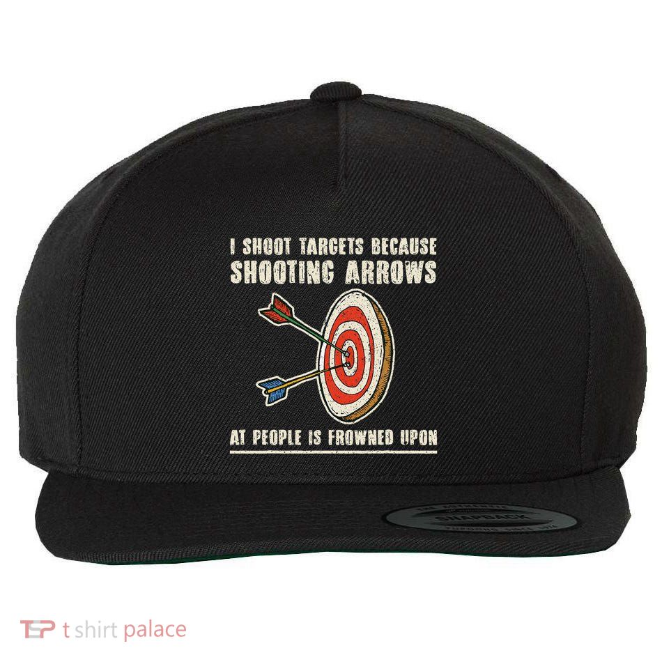Archery Archer Funny Bowman Bow Archer Wool Snapback Cap