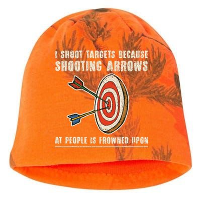 Archery Archer Funny Bowman Bow Archer Kati - Camo Knit Beanie