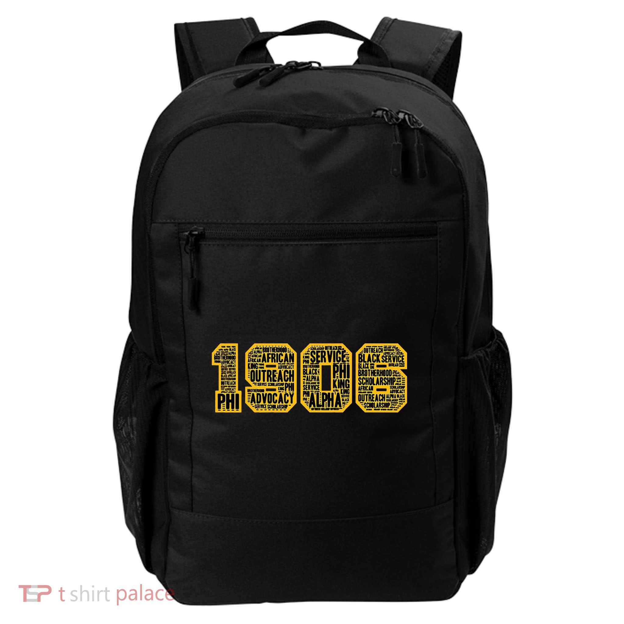 Alpha African Fraternity Hand Sign 1906 Words Daily Commute Backpack