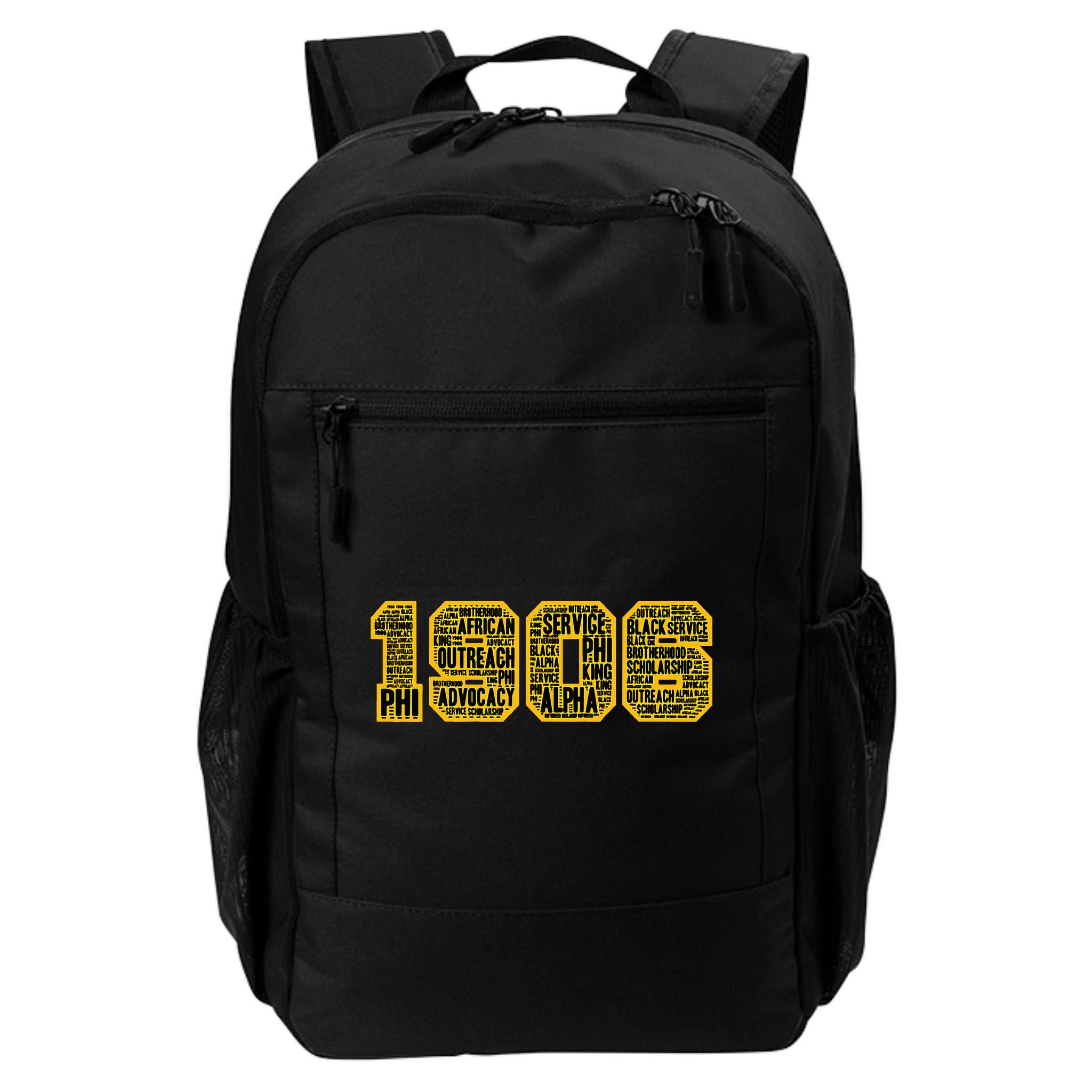 Alpha African Fraternity Hand Sign 1906 Words Backpack