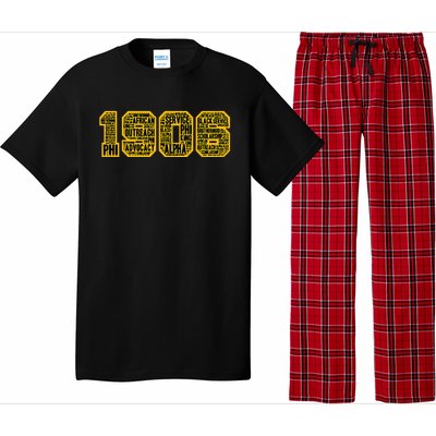 Alpha African Fraternity Hand Sign 1906 Words Pajama Set