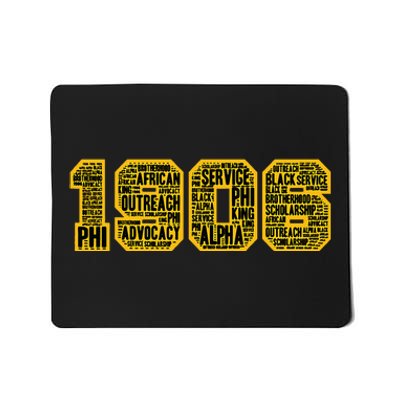 Alpha African Fraternity Hand Sign 1906 Words Mousepad