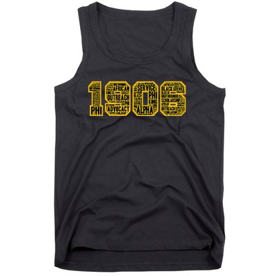 Alpha African Fraternity Hand Sign 1906 Words Tank Top