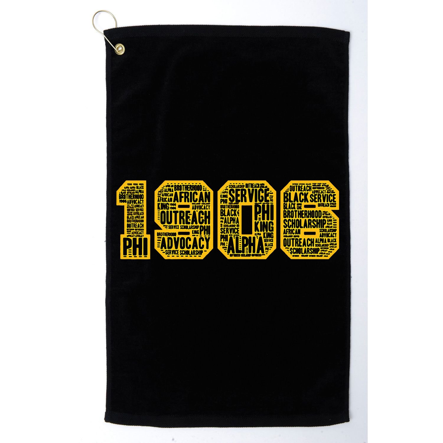 Alpha African Fraternity Hand Sign 1906 Words Golf Towel