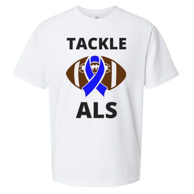 ALS Awareness Football Tackle Sueded Cloud Jersey T-Shirt