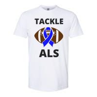 ALS Awareness Football Tackle Softstyle CVC T-Shirt