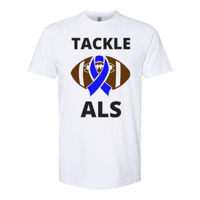 ALS Awareness Football Tackle Softstyle CVC T-Shirt