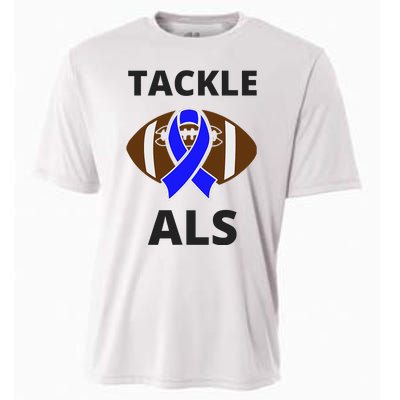 ALS Awareness Football Tackle Cooling Performance Crew T-Shirt