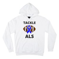 ALS Awareness Football Tackle Hoodie