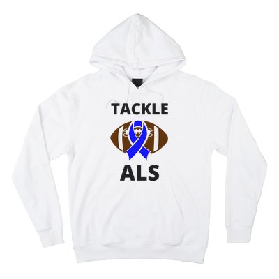 ALS Awareness Football Tackle Hoodie