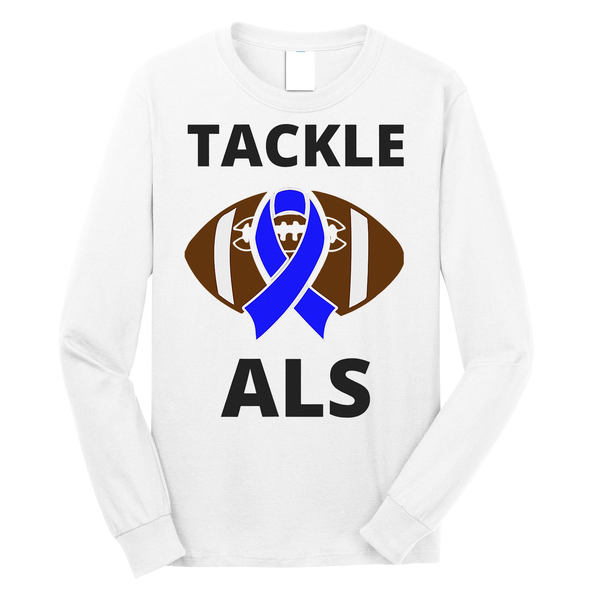 ALS Awareness Football Tackle Long Sleeve Shirt