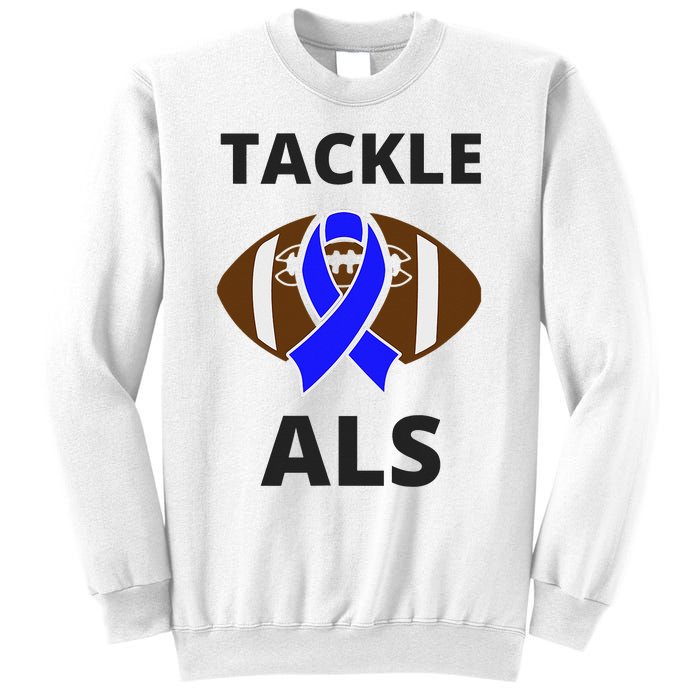 ALS Awareness Football Tackle Sweatshirt