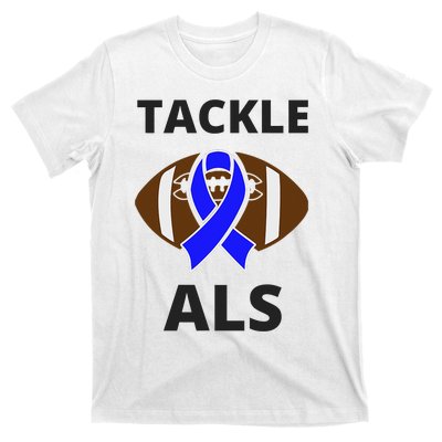 ALS Awareness Football Tackle T-Shirt