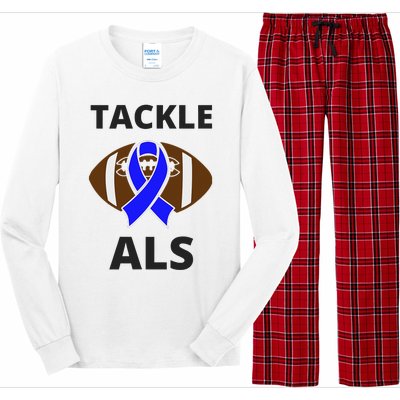 ALS Awareness Football Tackle Long Sleeve Pajama Set