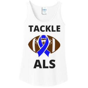 ALS Awareness Football Tackle Ladies Essential Tank