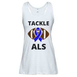 ALS Awareness Football Tackle Ladies Essential Flowy Tank