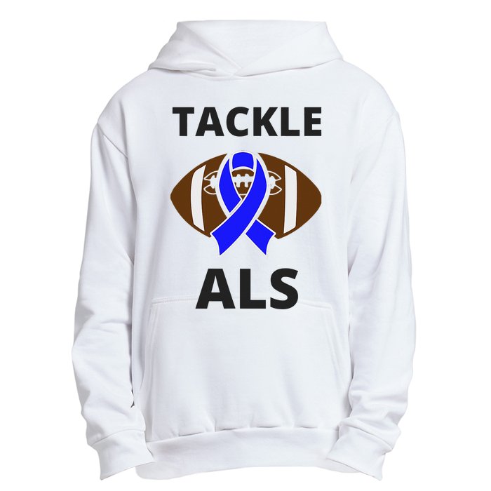 ALS Awareness Football Tackle Urban Pullover Hoodie