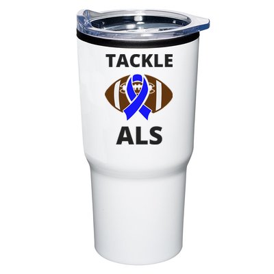 ALS Awareness Football Tackle Tumbler