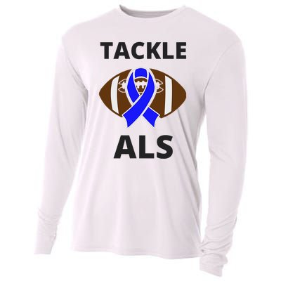 ALS Awareness Football Tackle Cooling Performance Long Sleeve Crew