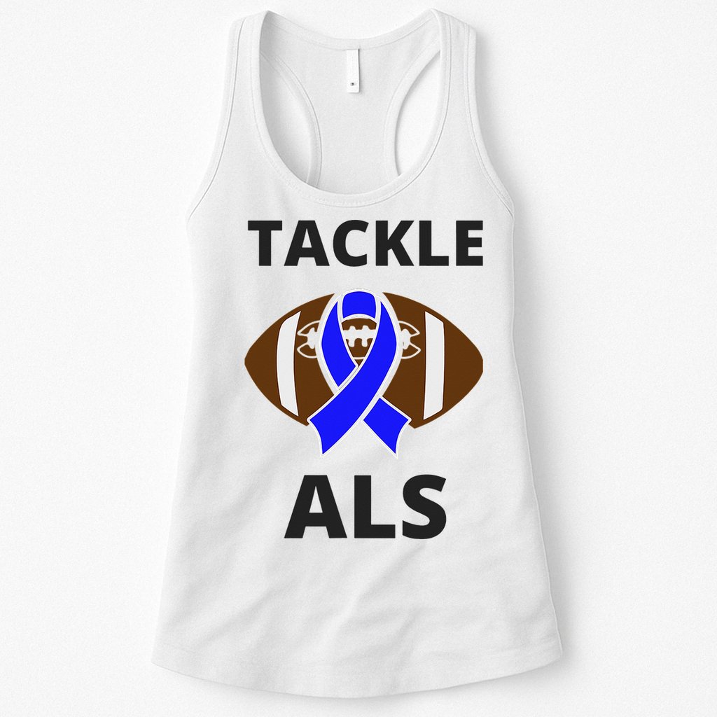 ALS Awareness Football Tackle Womens Tank Top