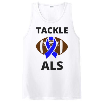 ALS Awareness Football Tackle PosiCharge Competitor Tank