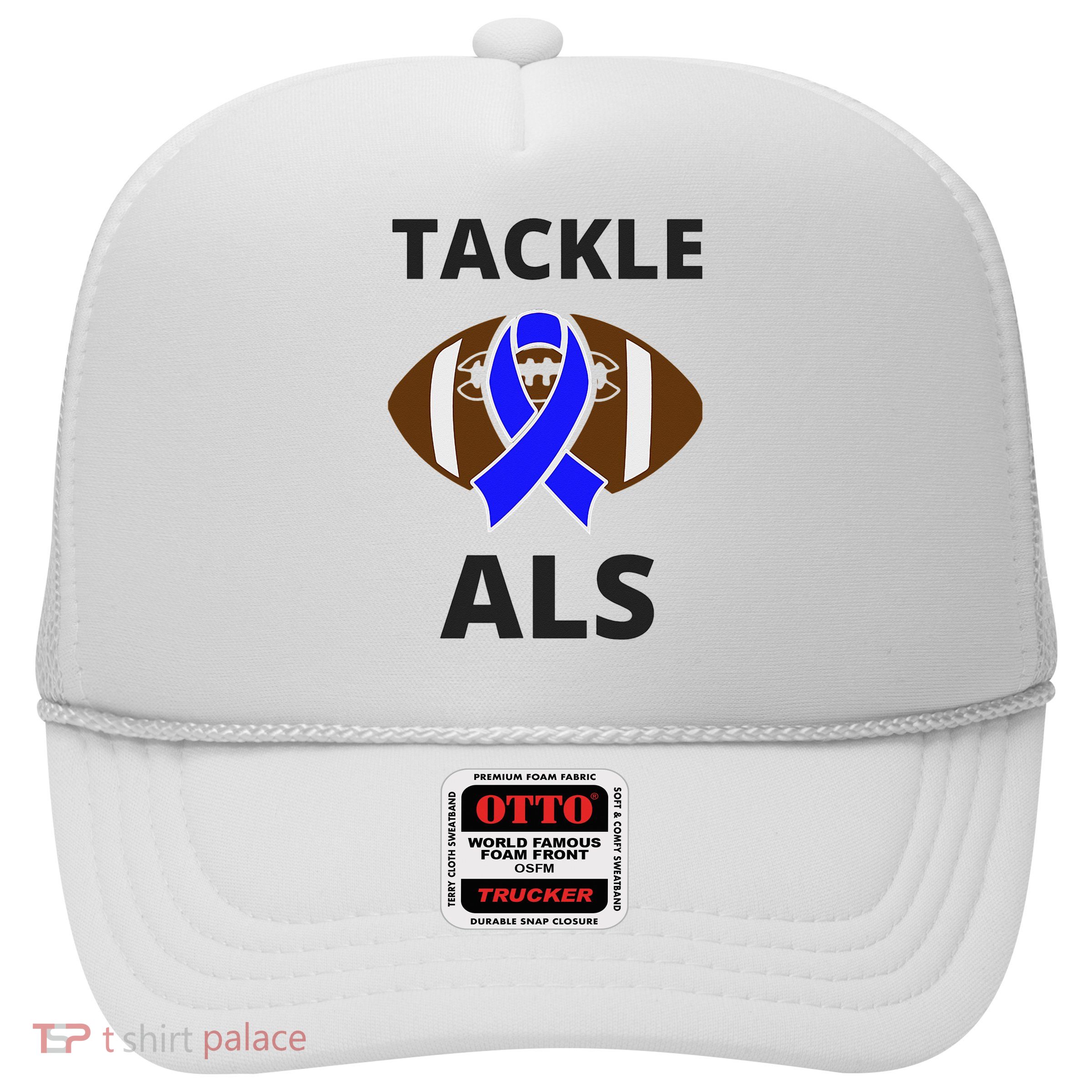 ALS Awareness Football Tackle Trucker Hat