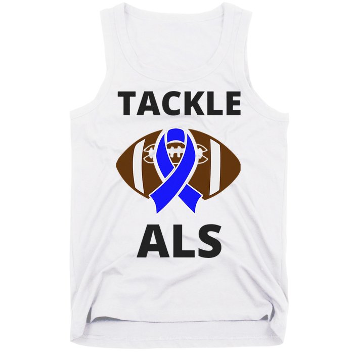 ALS Awareness Football Tackle Tank Top