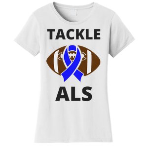 ALS Awareness Football Tackle Women's T-Shirt