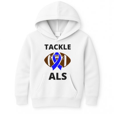 ALS Awareness Football Tackle Kids Hoodie