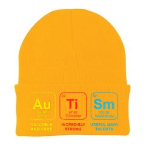 Autism Awareness Funny Elements Periodic Table Asd Gift Knit Cap Winter Beanie