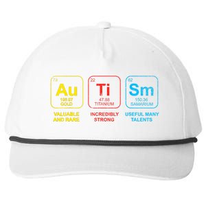 Autism Awareness Funny Elements Periodic Table Asd Gift Snapback Five-Panel Rope Hat