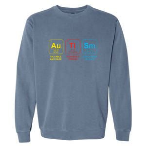 Autism Awareness Funny Elements Periodic Table Asd Gift Garment-Dyed Sweatshirt