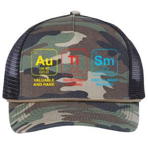 Autism Awareness Funny Elements Periodic Table Asd Gift Retro Rope Trucker Hat Cap