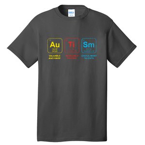 Autism Awareness Funny Elements Periodic Table Asd Gift Tall T-Shirt