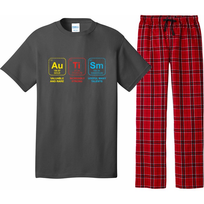 Autism Awareness Funny Elements Periodic Table Asd Gift Pajama Set