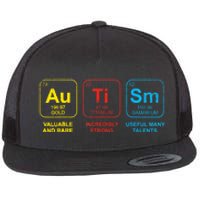 Autism Awareness Funny Elements Periodic Table Asd Gift Flat Bill Trucker Hat