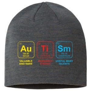 Autism Awareness Funny Elements Periodic Table Asd Gift Sustainable Beanie