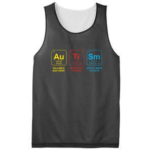 Autism Awareness Funny Elements Periodic Table Asd Gift Mesh Reversible Basketball Jersey Tank