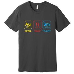 Autism Awareness Funny Elements Periodic Table Asd Gift Premium T-Shirt