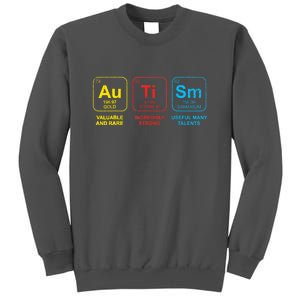 Autism Awareness Funny Elements Periodic Table Asd Gift Tall Sweatshirt