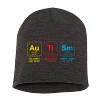 Autism Awareness Funny Elements Periodic Table Asd Gift Short Acrylic Beanie