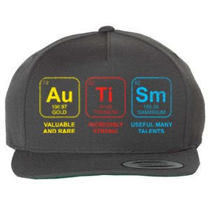 Autism Awareness Funny Elements Periodic Table Asd Gift Wool Snapback Cap