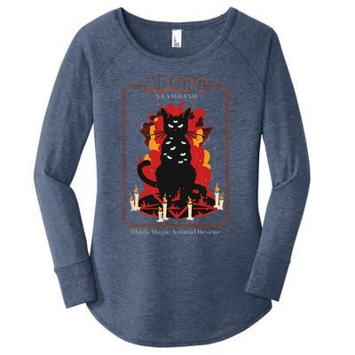 Adopt A Familiar Creepy Animal Halloween Costume Women's Perfect Tri Tunic Long Sleeve Shirt