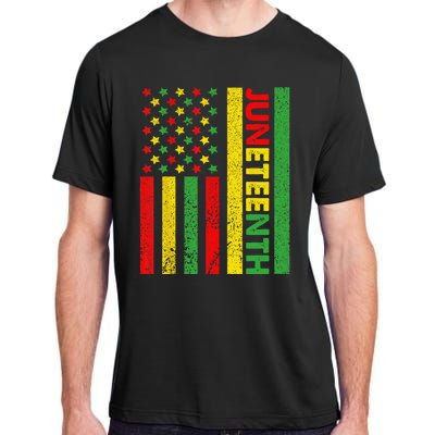 African American Flag Juneteenth Adult ChromaSoft Performance T-Shirt