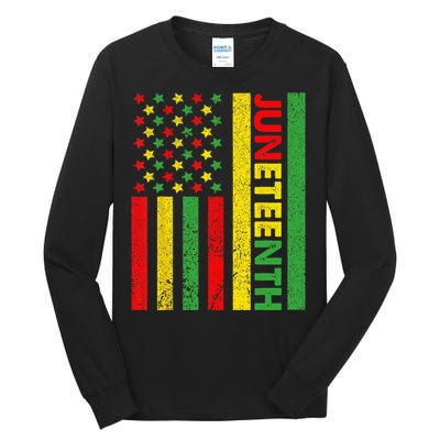 African American Flag Juneteenth Tall Long Sleeve T-Shirt